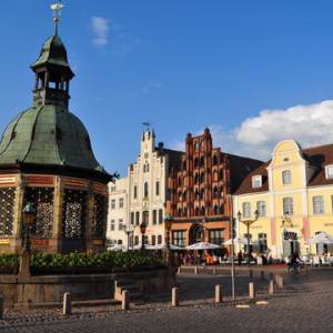 Historick centr Stralsundu a Wismaru